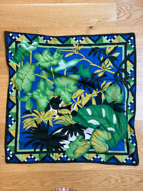 Electric Jungle Silk Scarf