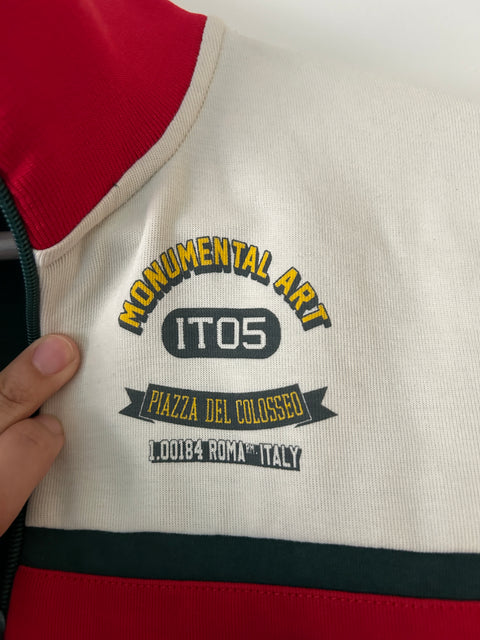 Retro Green & Red Track Jacket – EU 38