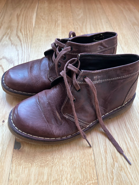 Vintage Leather Desert Boots - EU 38