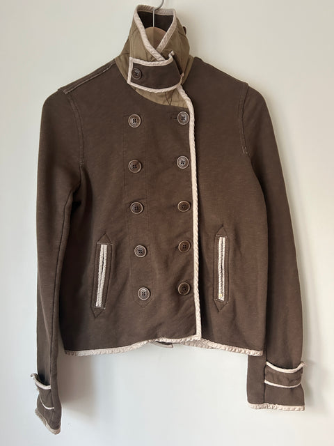 Brown Ralph Lauren light cotton peacoat