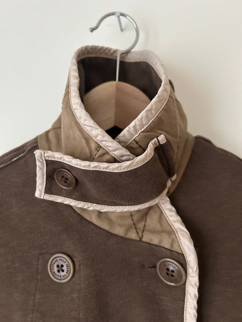 Brown Ralph Lauren light cotton peacoat