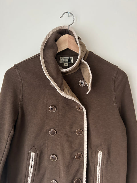 Brown Ralph Lauren light cotton peacoat