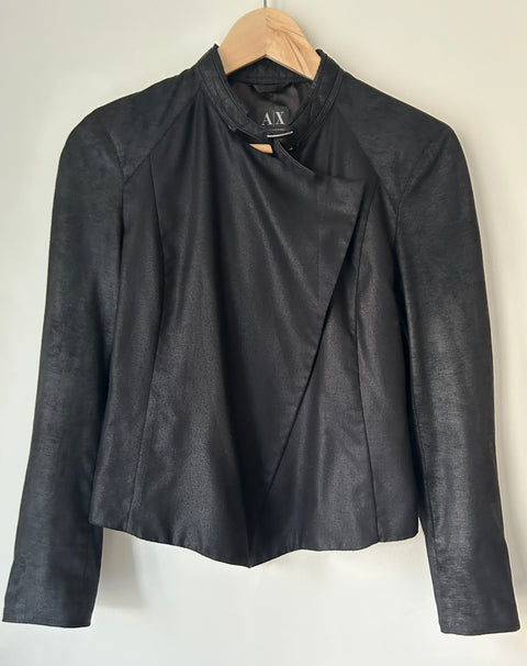 Armani Exchange Black Moto Jacket