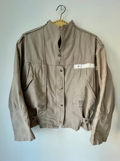Beige light utility jacket