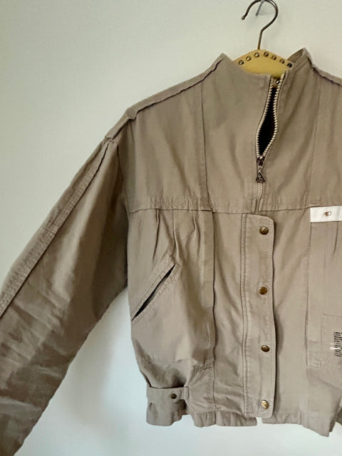 Beige light utility jacket