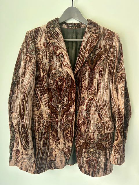 Tiger of Sweden velvet paisley blazer