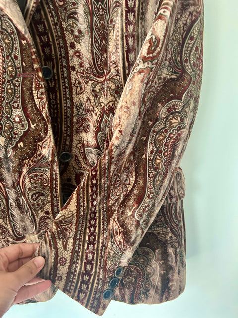 Tiger of Sweden velvet paisley blazer