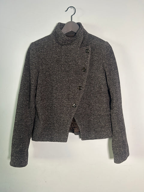 Asymmetrical Tweed Jacket