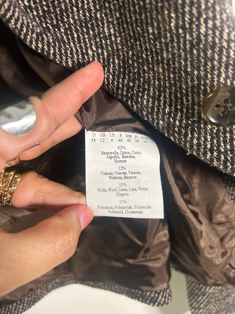 Asymmetrical Tweed Jacket