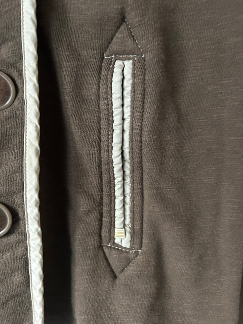 Brown Ralph Lauren light cotton peacoat