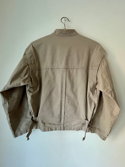 Beige light utility jacket