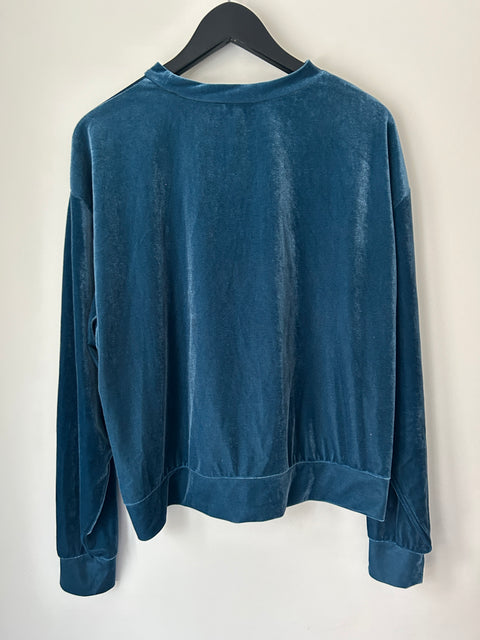 Tiger of Sweden Ocean Teal Velvet Sweatshirt